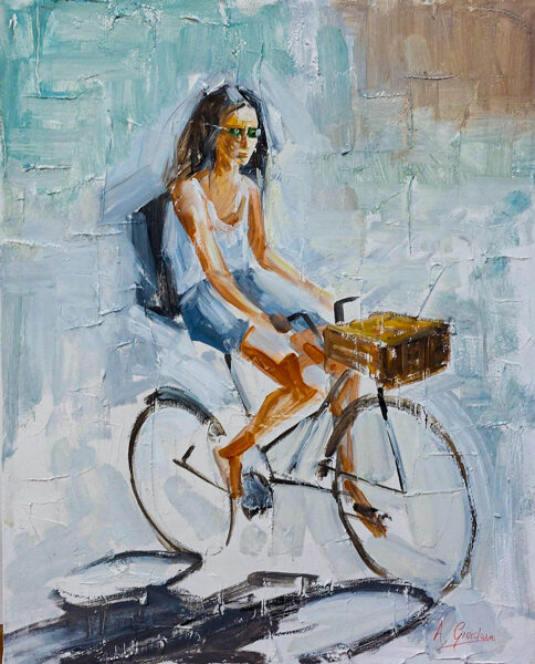 Alfonso Giordano, "In bici", 2023